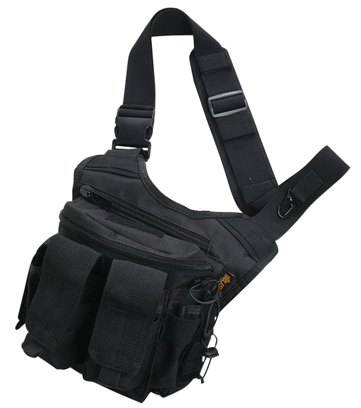 US PeaceKeeper P20307 Rapid Deployment Pack Shoulder Sling Range Bag Black 600D Polyester