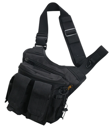 US PeaceKeeper P20307 Rapid Deployment Pack Shoulder Sling Range Bag Black 600D Polyester