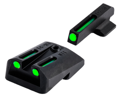TruGlo TFO TG131NTI Green Tritium/Fiber Optic Night Sight Set 1911 Government Novak .260/.450