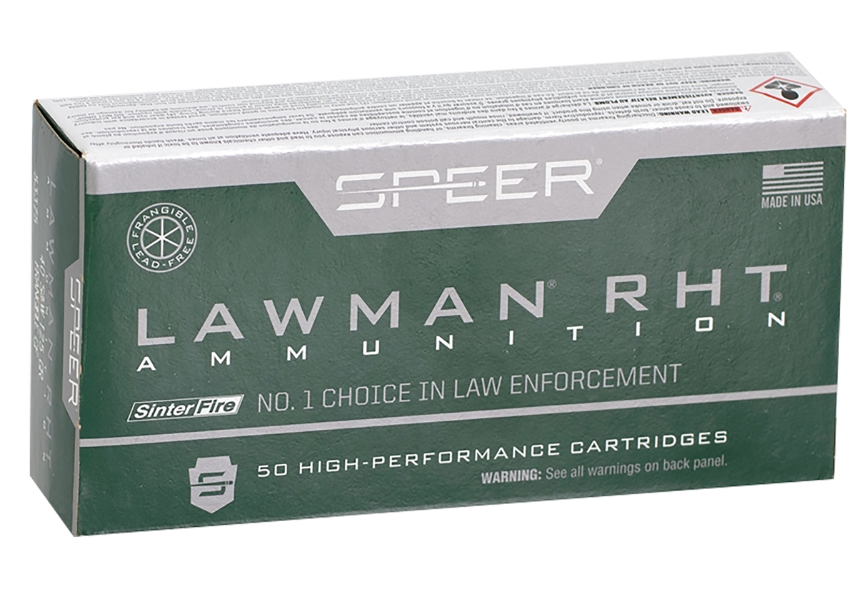 Speer Ammo Lawman RHT 40 S&W 125gr SinterFire Frangible 50 Rd - Box or Case