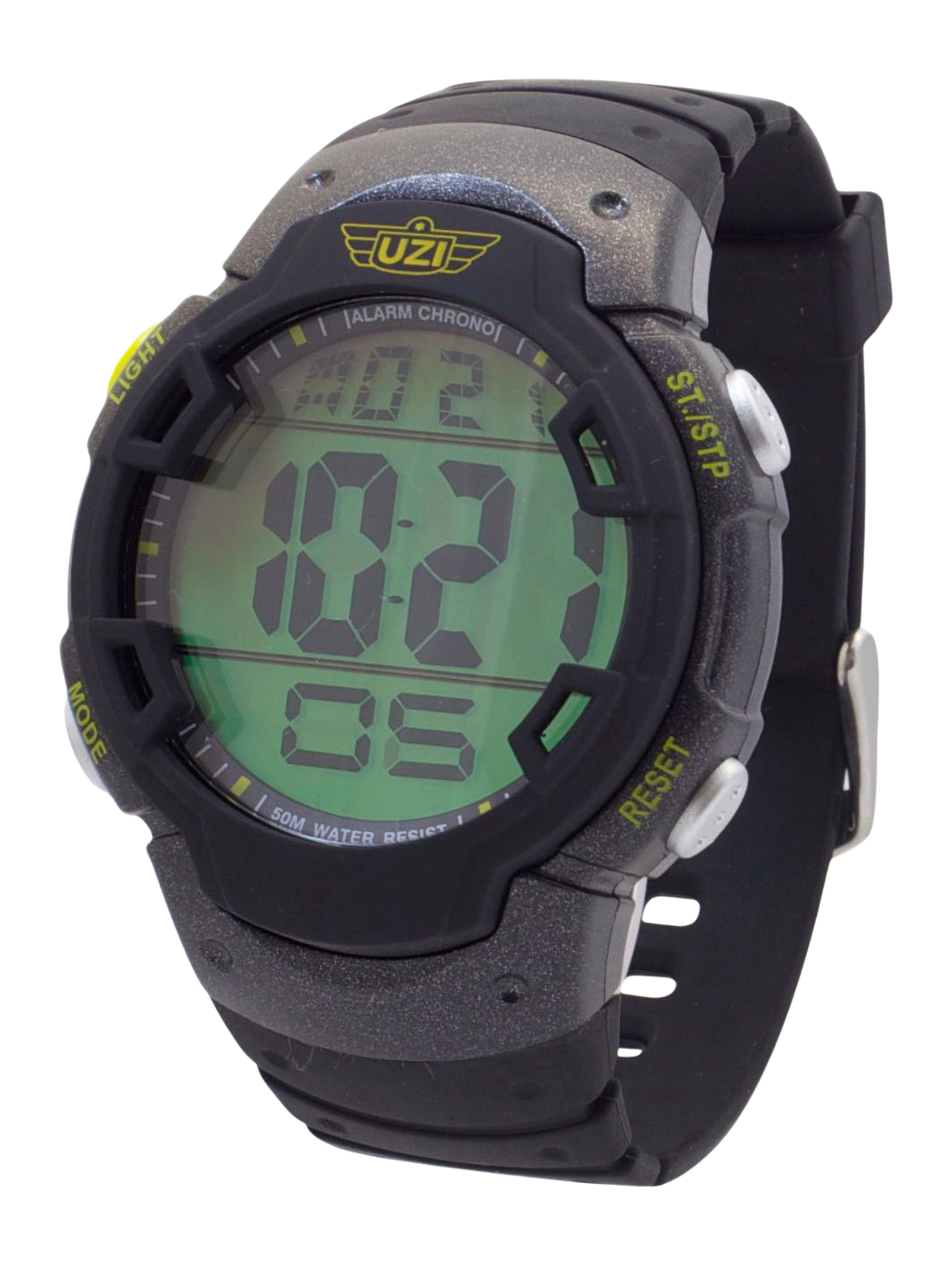 S&W Pepper Spray CAMP UZI-89-R Guardian Digital Watch Black Rubber