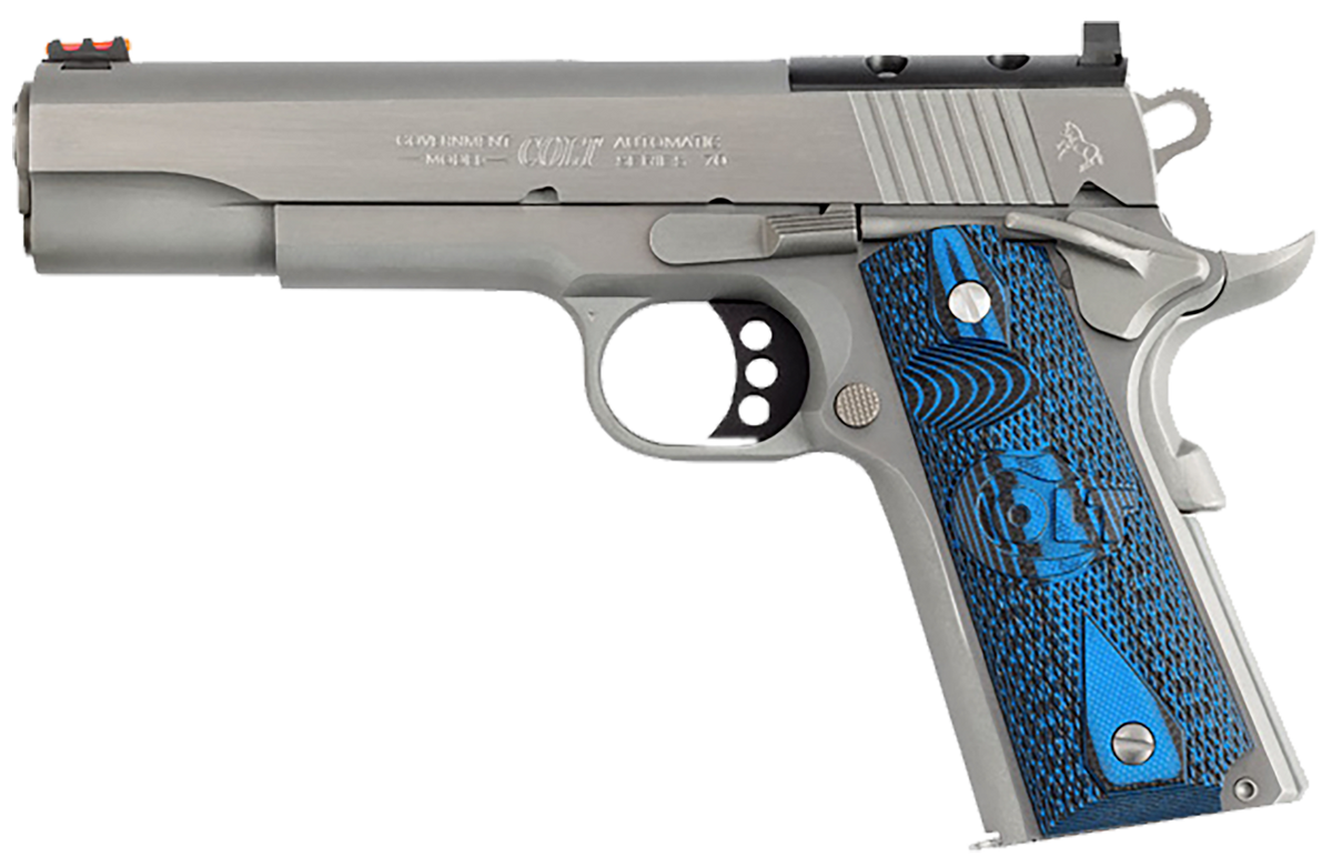Colt Mfg Competition Government 45 ACP 5" 8+1 SAO Pistol - Optic Ready, Stainless