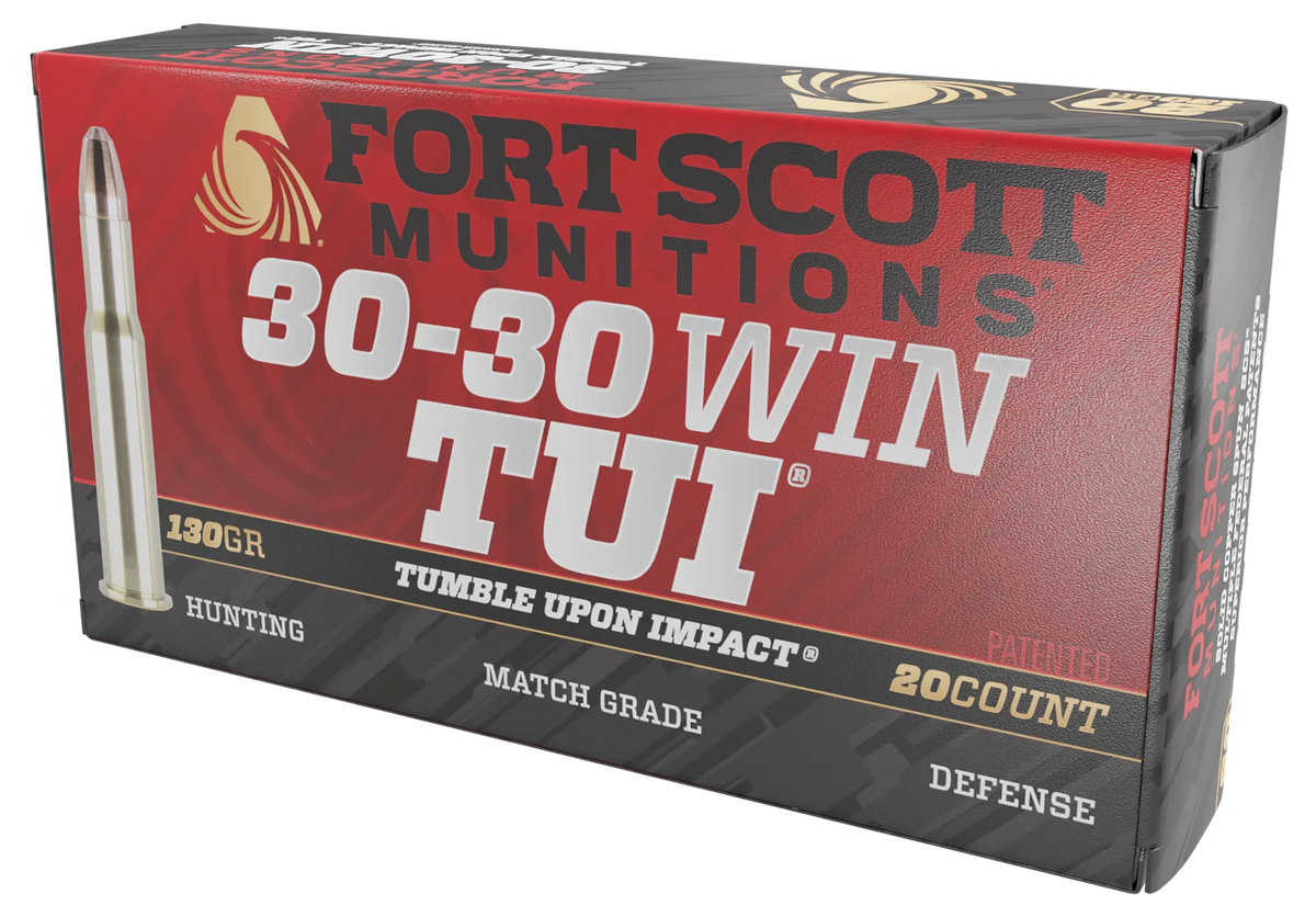 Fort Scott Munitions Tumble Upon Impact (TUI) 30-30 Win 130gr Solid Copper Spun - Box or Case