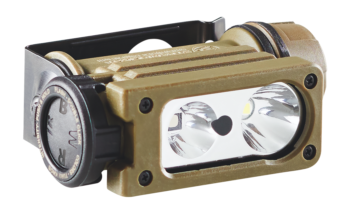 Streamlight Sidewinder Compact III Military 275-Lumen Hands-Free Light - Coyote Tan Nylon