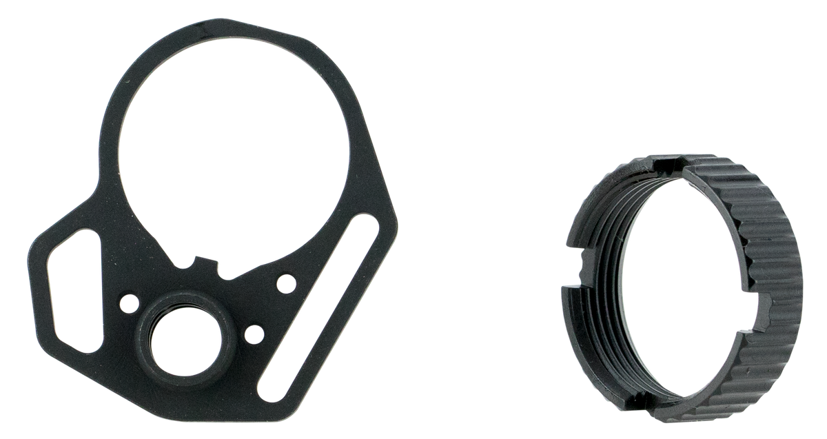Strike Industries Multi-Function End Plate & Anti-Rotation Castle Nut Steel Black - AR-15/AR-10