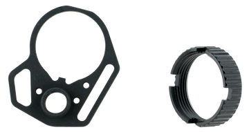 Strike Industries Multi-Function End Plate & Anti-Rotation Castle Nut Steel Black - AR-15/AR-10