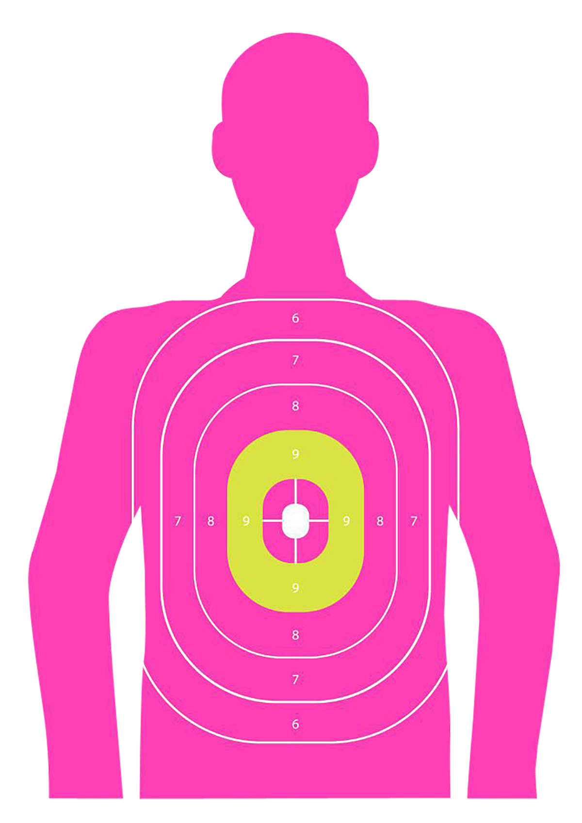 EZ-Aim In The Pink Silhouette Paper Target 23x35" Pink 3 Pack