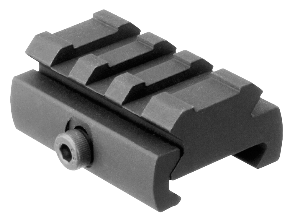 Aim Sports ML109 Low Profile Riser Mount 0.5" Rise 1.60" Picatinny/Weaver - Black Anodized