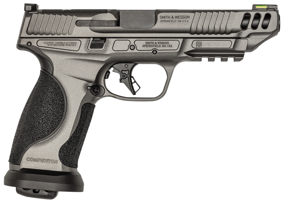 Smith & Wesson Performance Center M&P 9 M2.0 Competitor 9mm Luger 5" 10+1 Optic Ready Semi-Auto Pistol - Tungsten Gray Cerakote