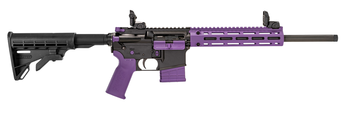 Tippmann Arms M4-22 LTE 22 LR 16" 25+1 Semi-Auto Rifle - Purple M-LOK Handguard