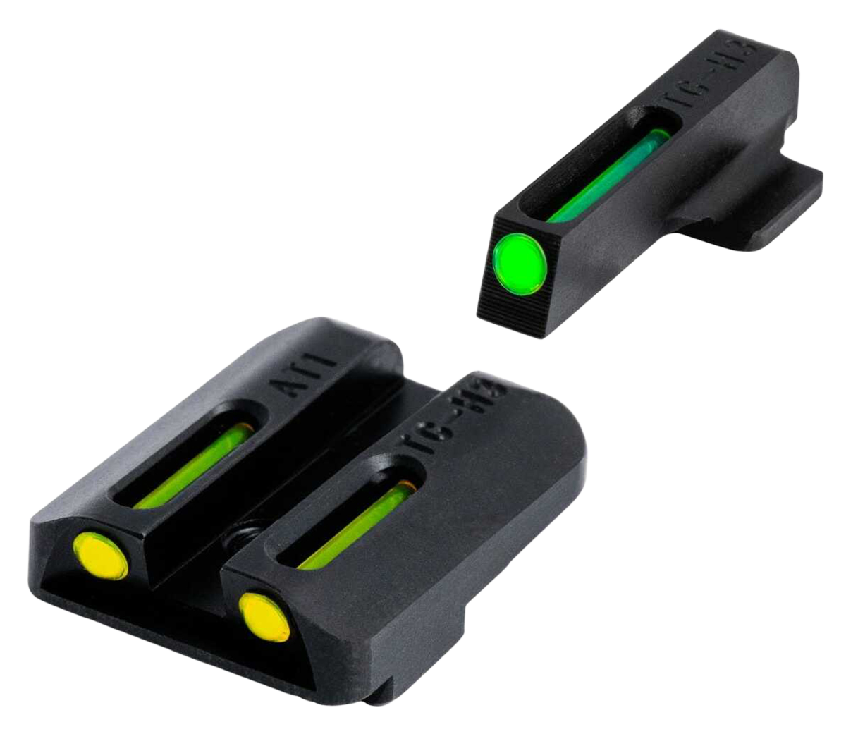 TruGlo TFO TG131GT1B Night Sight Set for Glock 42/43/43X/48 - Green Front/Yellow Rear - Low Profile