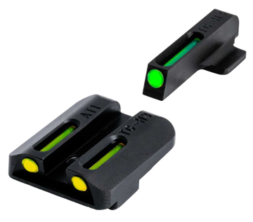 TruGlo TFO TG131GT1B Night Sight Set for Glock 42/43/43X/48 - Green Front/Yellow Rear - Low Profile