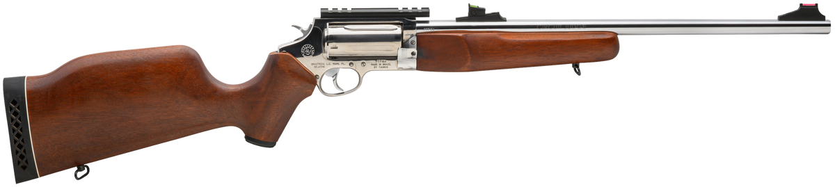 Rossi Circuit Judge 45 Colt (LC) / 410 Gauge 18.50" 5-Rd Polished Stainless Steel Hardwood Monte Carlo Right Hand