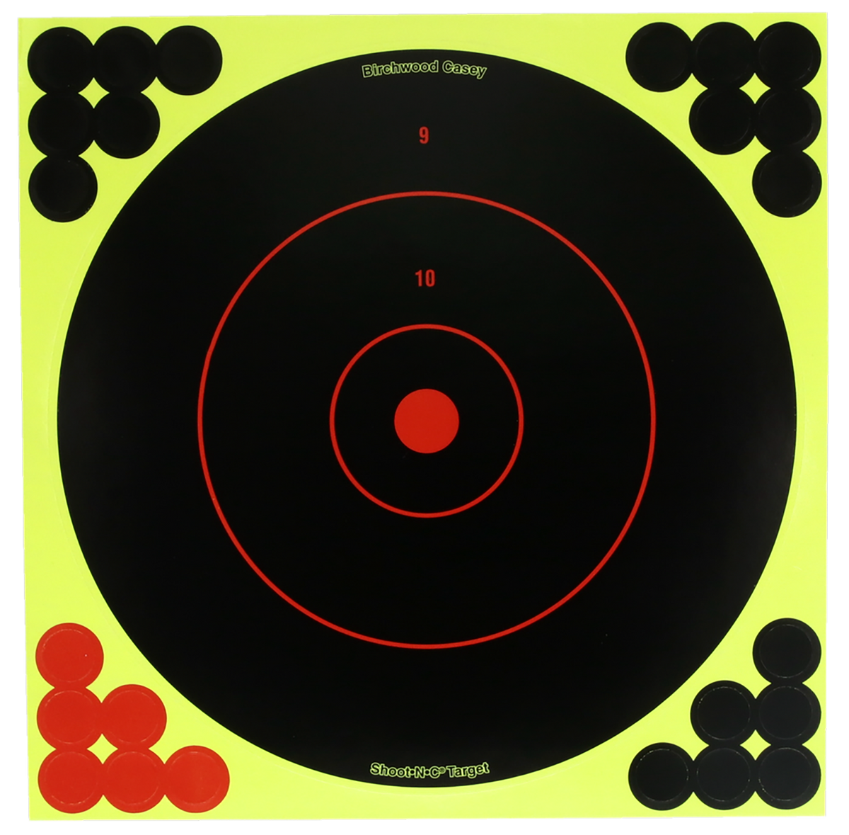 Birchwood Casey Target Dispenser 8" Bullseye Self-Adhesive Paper w/Pasters 12 Pack