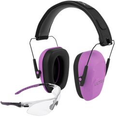 Allen ULTRX Shield Ear & Eye Protection Combo 23 dB Plum