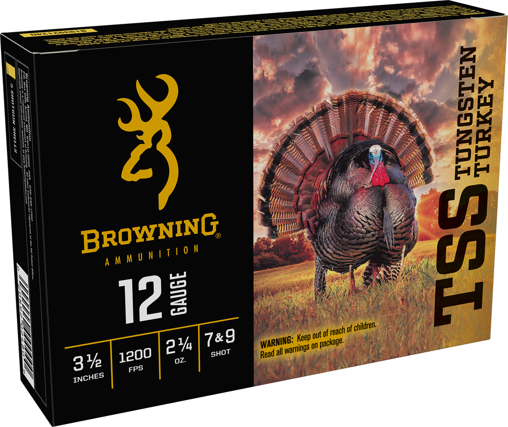 Browning Ammo TSS Tungsten Turkey 12 Gauge 3.5" 2-1/4 oz 7/9 Shot - Box or Case