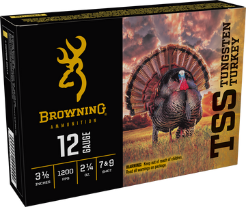 Browning Ammo TSS Tungsten Turkey 12 Gauge 3.5" 2-1/4 oz 7/9 Shot - Box or Case