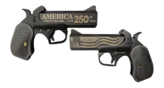 Bond Arms America 250th Anniversary 45 Colt/410 Bore 2-Shot 4.25" Derringer - Black Cerakote
