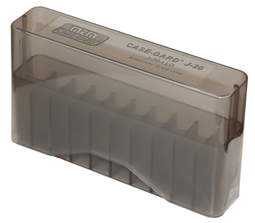 MTM Case-Gard J-20-LLD Slip-Top Ammo Box 7mm Rem Mag, 338 Win Mag 20rd Clear Smoke Polypropylene