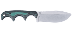 Columbia River CRKT 2376C Minimalist Nessmuk 2.9" Fixed Plain Stonewashed D2 Green/Black Micarta