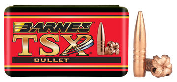 Barnes Bullets TSX 6.5mm .264 120gr Boat Tail Reloading Bullets - 50/Box