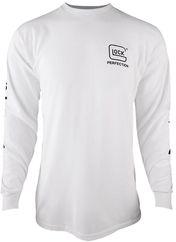 Glock Perfection Long Sleeve Tee White Pre-Shrunk Cotton 3XL