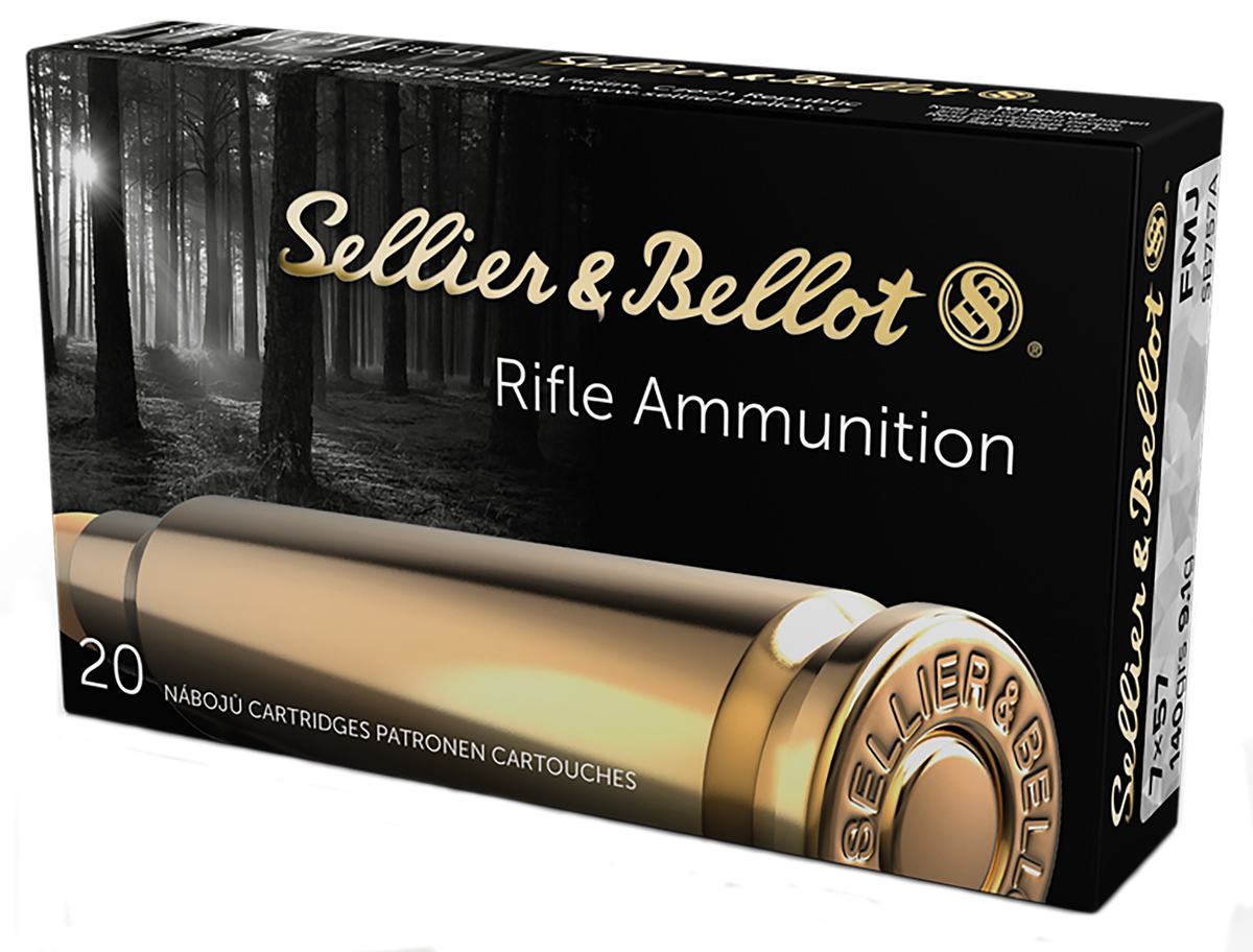 Sellier & Bellot SB757A Rifle 7x57mm Mauser 140gr FMJ - Box or Case