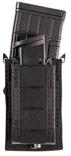 High Speed Gear TACO Double Decker Black Nylon MOLLE Mag Pouch