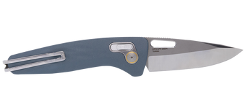 S.O.G One-Zero XR 3.10" Folding Plain CPM S35VN Steel Blade Smoke Gray Aluminum Handle