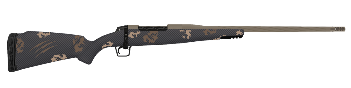 Fierce Firearms Twisted Rogue 7mm PRC 24" 3+1 Bolt-Action Rifle - Smoked Bronze Cerakote / Sonora Camo