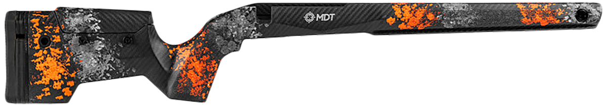 MDT Sporting Goods CRBN Carbon Fiber Stock Remington 700 SA RH Fixed Orange/Gray - w/ARCA Rail