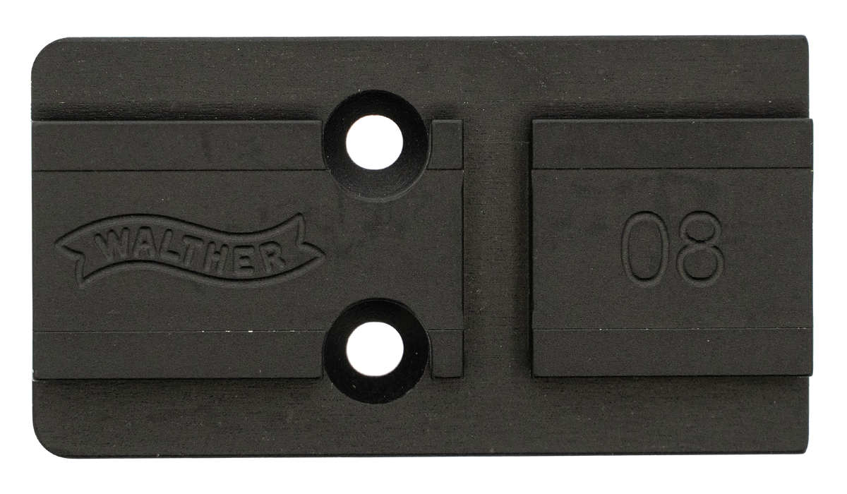Walther Arms 5136211 Optic Plate Aimpoint ACRO Footprint Black Steel - Fits PDP 2.0