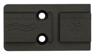 Walther Arms 5136211 Optic Plate Aimpoint ACRO Footprint Black Steel - Fits PDP 2.0