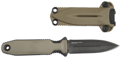 S.O.G Pentagon FX Covert 3.41" Spear Point Plain Fixed Blade Knife - Flat Dark Earth G10