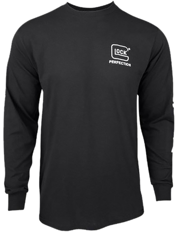 Glock Perfection Long Sleeve Tee Black Pre-Shrunk Cotton 3XL