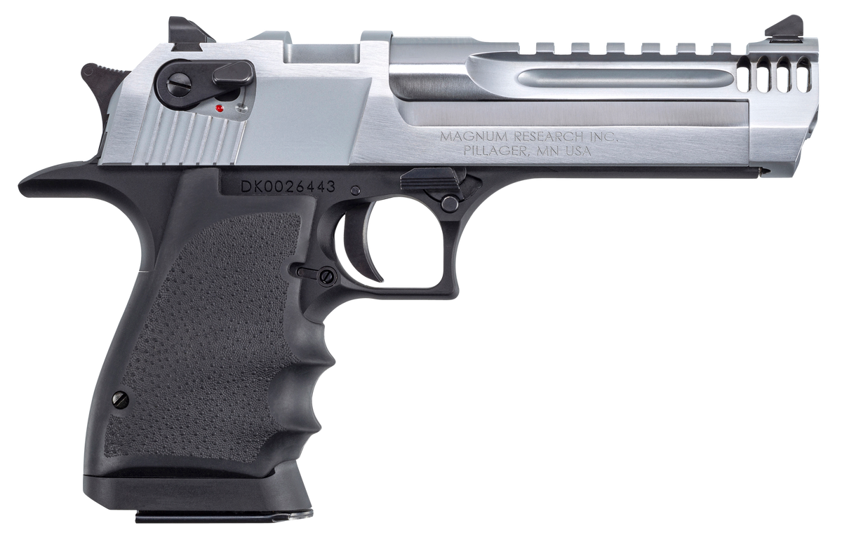 Magnum Research Desert Eagle Mark XIX L5 357 Mag 5" 9+1 Semi-Auto Pistol - Muzzle Brake - Black/Brushed Chrome