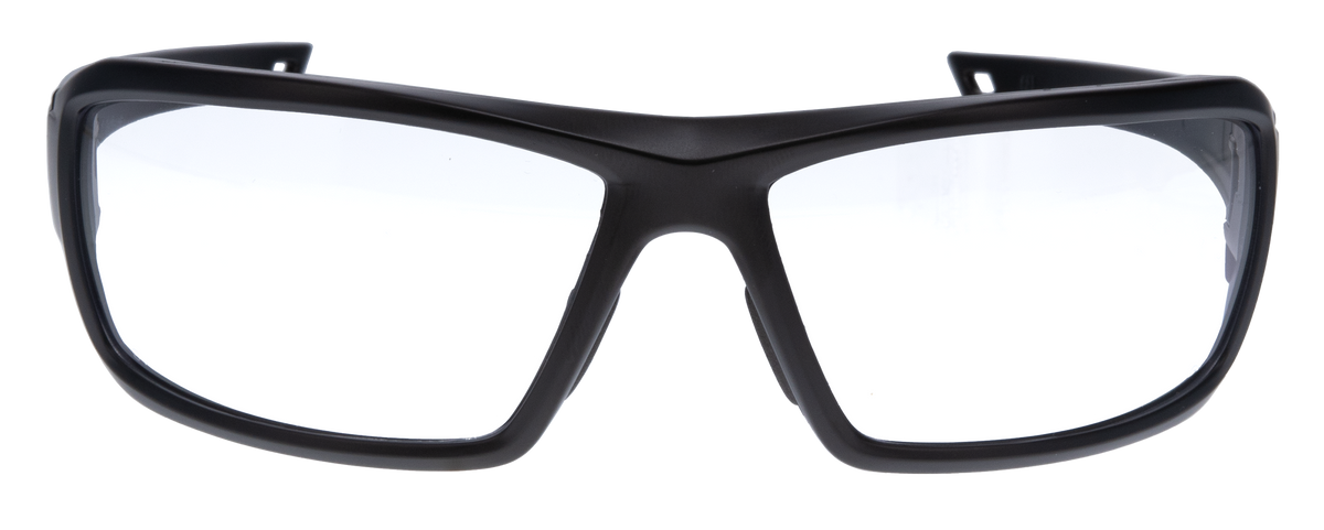 Walkers Game Ear IKON Forge Ballistic Eyewear Clear Lens Matte Black Frame