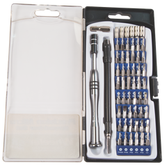 Wheeler 564018 Precision Micro Screwdriver Set 58-Piece Chrome Plated Steel Extendable Handle