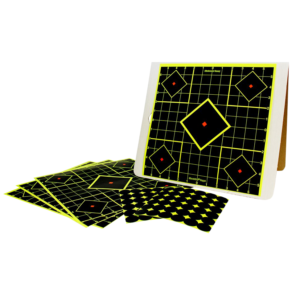 Birchwood Casey Shoot-N-C 12" 5-Diamond Reactive Target Kit Self-Adhesive 4-Pack