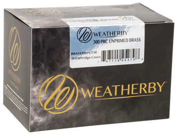 Weatherby 300 PRC Unprimed Brass Rifle Cases 50/Box