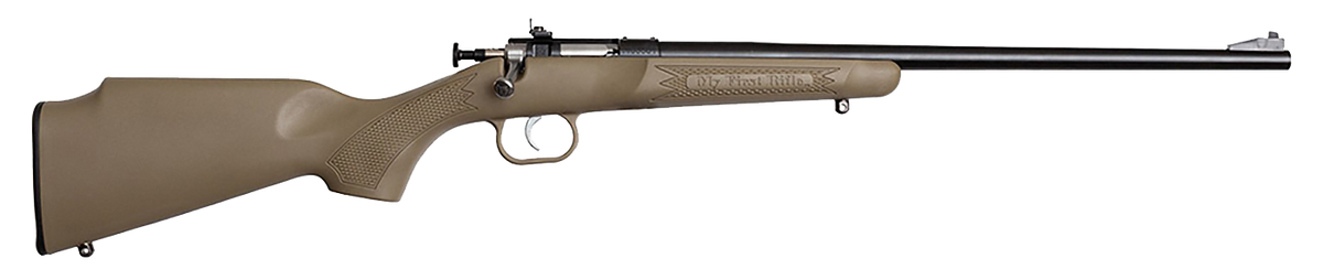 Crickett KSA2235 Youth 22 LR 16.12" 1-Rd Bolt Action Rifle - Desert Tan Synthetic Stock