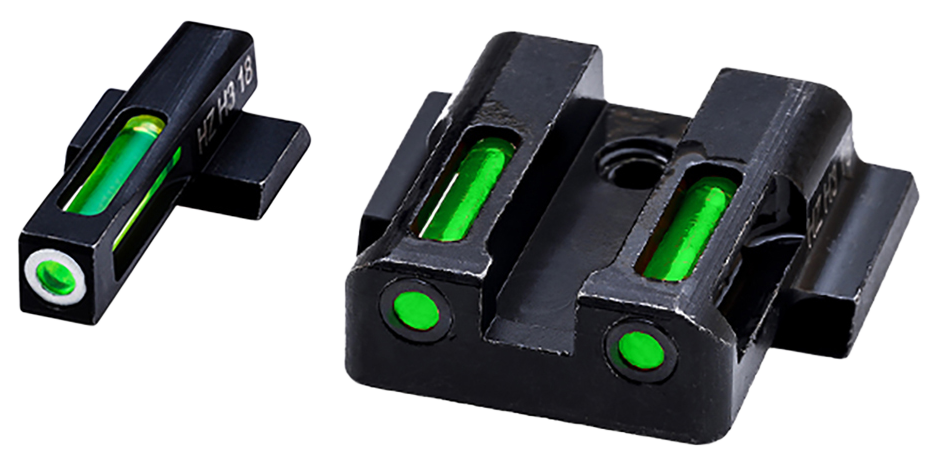 Hiviz MPSN321 LiteWave H3 Sight Set for S&W Shield Green Tritium Front / Green Fiber Optic Rear