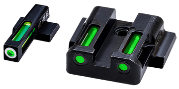Hiviz MPSN321 LiteWave H3 Sight Set for S&W Shield Green Tritium Front / Green Fiber Optic Rear