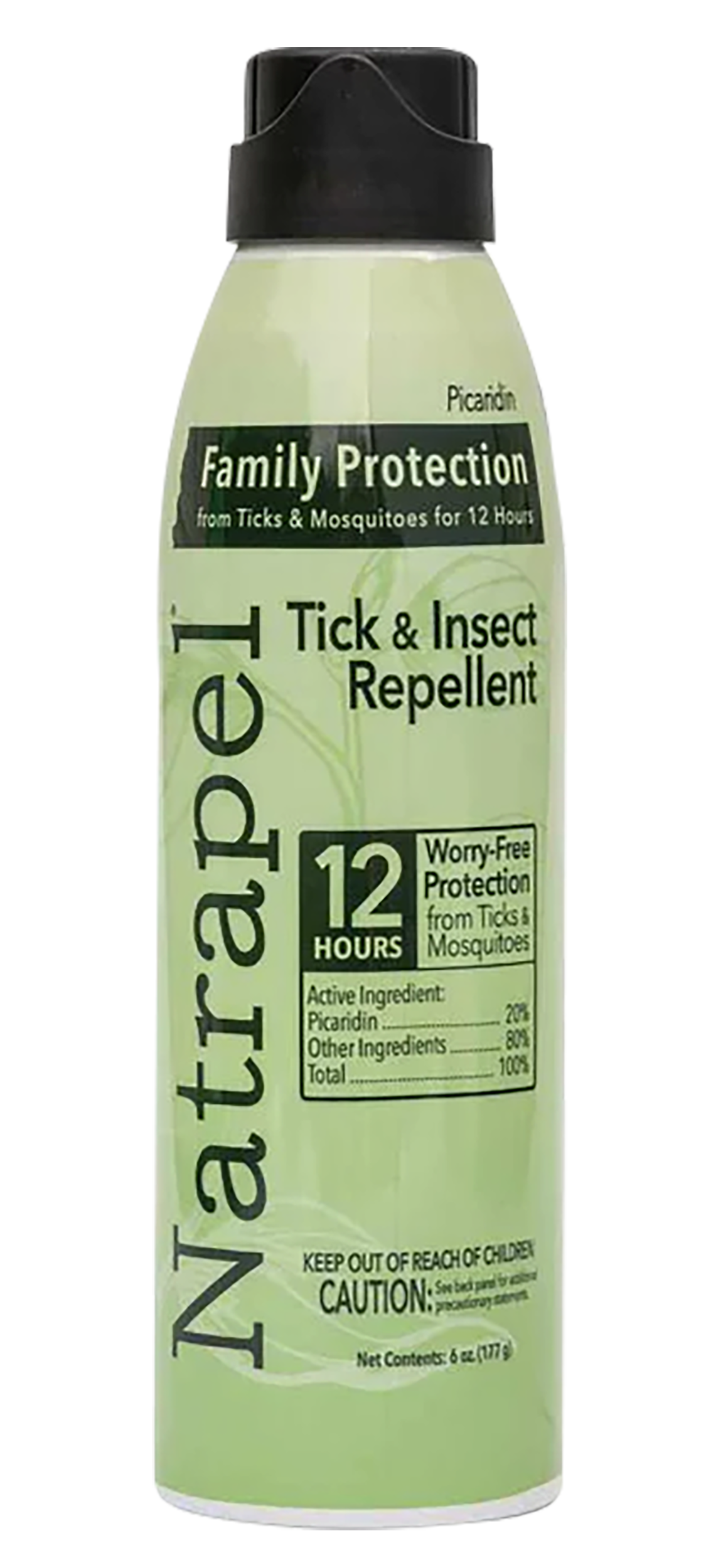 Natrapel Picaridin 20% 6 oz Aerosol Insect Repellent - 12-Hour Protection