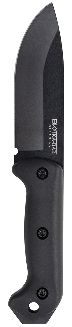 Ka-Bar BK2 Becker Campanion 5.25" 1095 Cro-Van Fixed Blade Knife - Black Ultramid Handle
