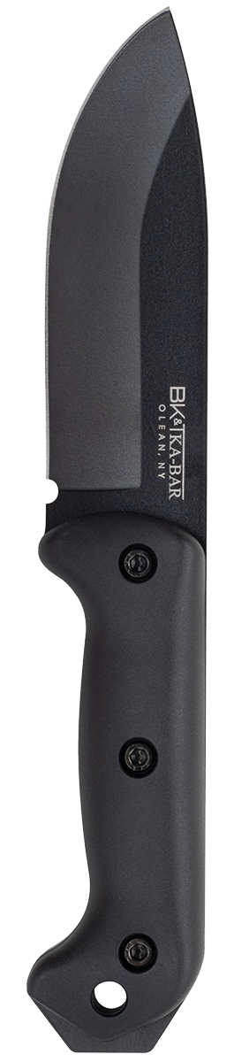 Ka-Bar BK2 Becker Campanion 5.25" 1095 Cro-Van Fixed Blade Knife - Black Ultramid Handle