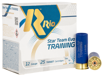 Rio Ammunition Star Team EVO Training 12 Gauge 2.75" 1-1/8 oz #7.5 Shot - Box or Case