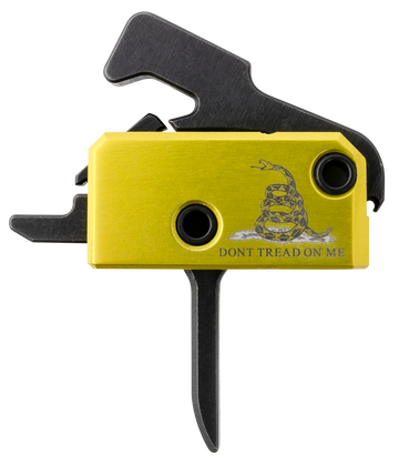 Rise Armament RA-140 Don't Tread on Me Single-Stage Flat Trigger 3.50 lb - DTOM Flag Finish