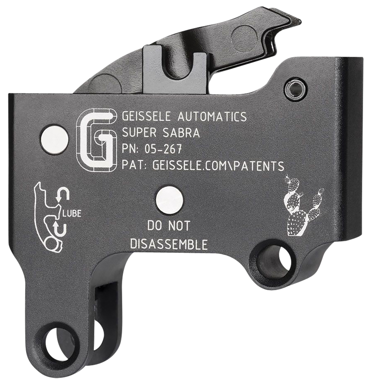 Geissele Automatics Super Sabra Two-Stage Curved Trigger 5.50-7.50 lbs Black Oxide - IWI Tavor X95