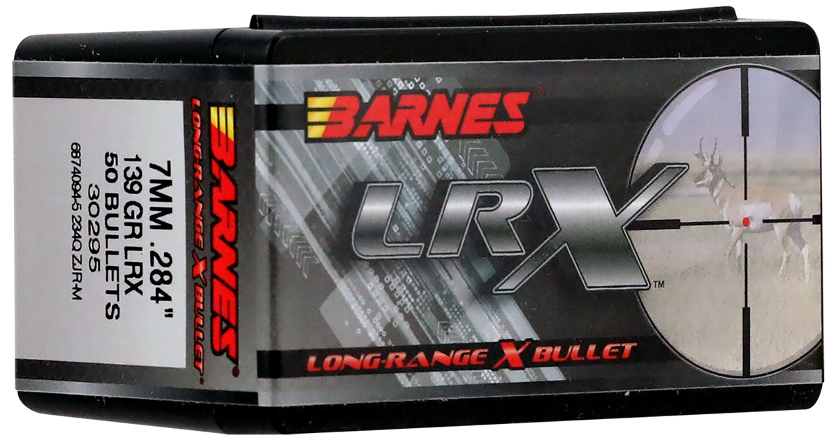 Barnes Bullets LRX Long Range 7mm 139gr Boat Tail Reloading Bullets - 50/Box